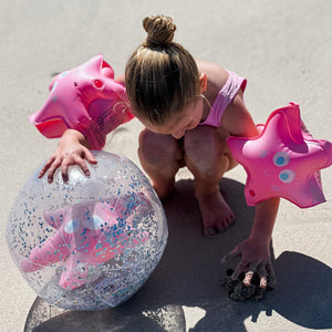 3D Inflatable Beach Ball Ocean Treasure Rose