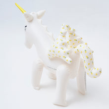 Load image into Gallery viewer, Inflatable Sprinkler Mima the Unicorn Lemon Lilac
