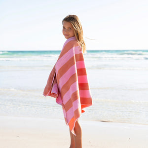 Kids Beach Towel Sea Seeker Strawberry