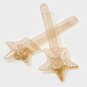 Kids Inflatable Star Wand Princess Swan Gold Set of 2