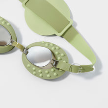 Load image into Gallery viewer, Kids Swim Goggles Cookie the Croc Khaki
