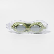 Load image into Gallery viewer, Kids Swim Goggles Cookie the Croc Khaki
