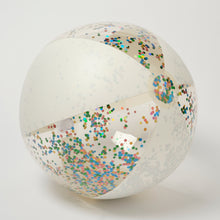 Load image into Gallery viewer, Inflatable Beach Ball Cotton Candy Glitter
