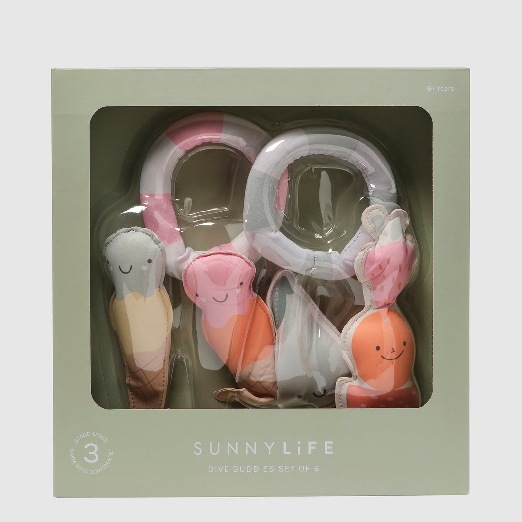 Dive Buddies Cotton Candy Multi Set of 6