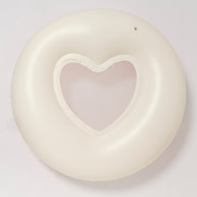 Load image into Gallery viewer, Luxe Tube Pool Ring Stole My Heart Pink Stripe
