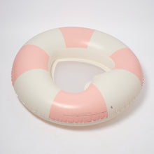 Load image into Gallery viewer, Luxe Tube Pool Ring Stole My Heart Pink Stripe
