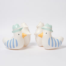 Load image into Gallery viewer, Kids Inflatable Arm Bands Sammy the Seagull Blue Stripe
