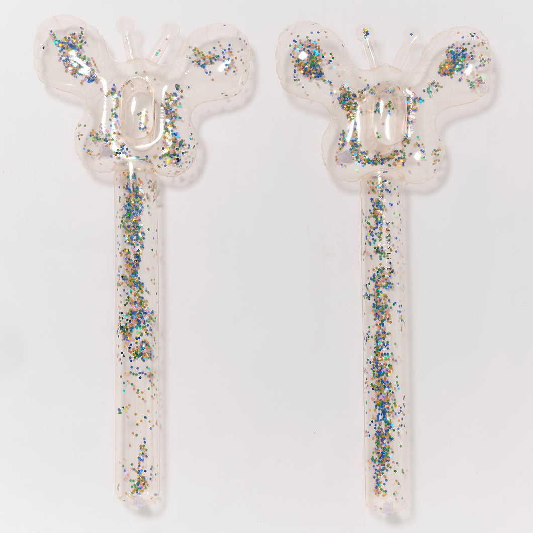 Kids Inflatable Noodle Cotton Candy Glitter Set of 2