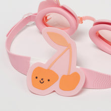 Load image into Gallery viewer, Kids Swim Goggles Cotton Candy Cherry
