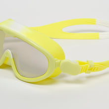 Load image into Gallery viewer, Kids Swim Mask Salty the Shark Neon Yellow
