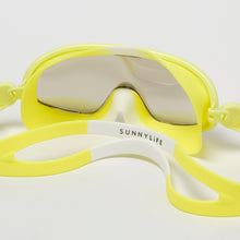 Load image into Gallery viewer, Kids Swim Mask Salty the Shark Neon Yellow
