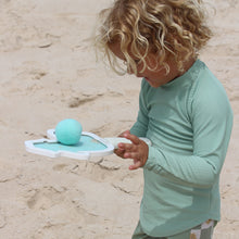 Load image into Gallery viewer, Kids Velcro Beach Bats Sammy the Seagull Blue Stripe
