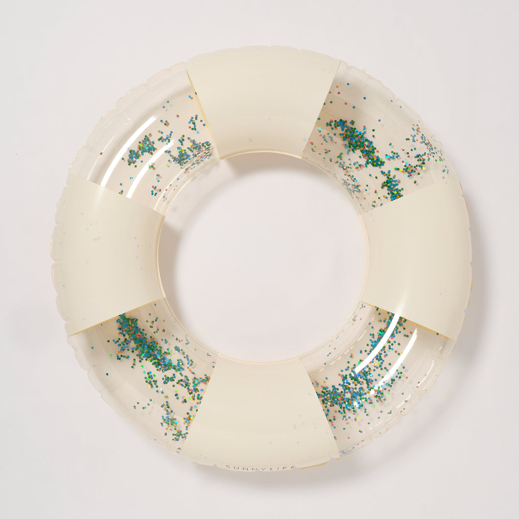 Slim Tube Pool Ring Cotton Candy Stripe