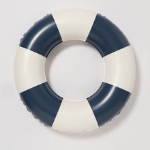 Load image into Gallery viewer, Slim Tube Pool Ring Navy Stripe
