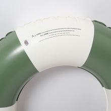 Load image into Gallery viewer, Slim Tube Pool Ring Olive Stripe
