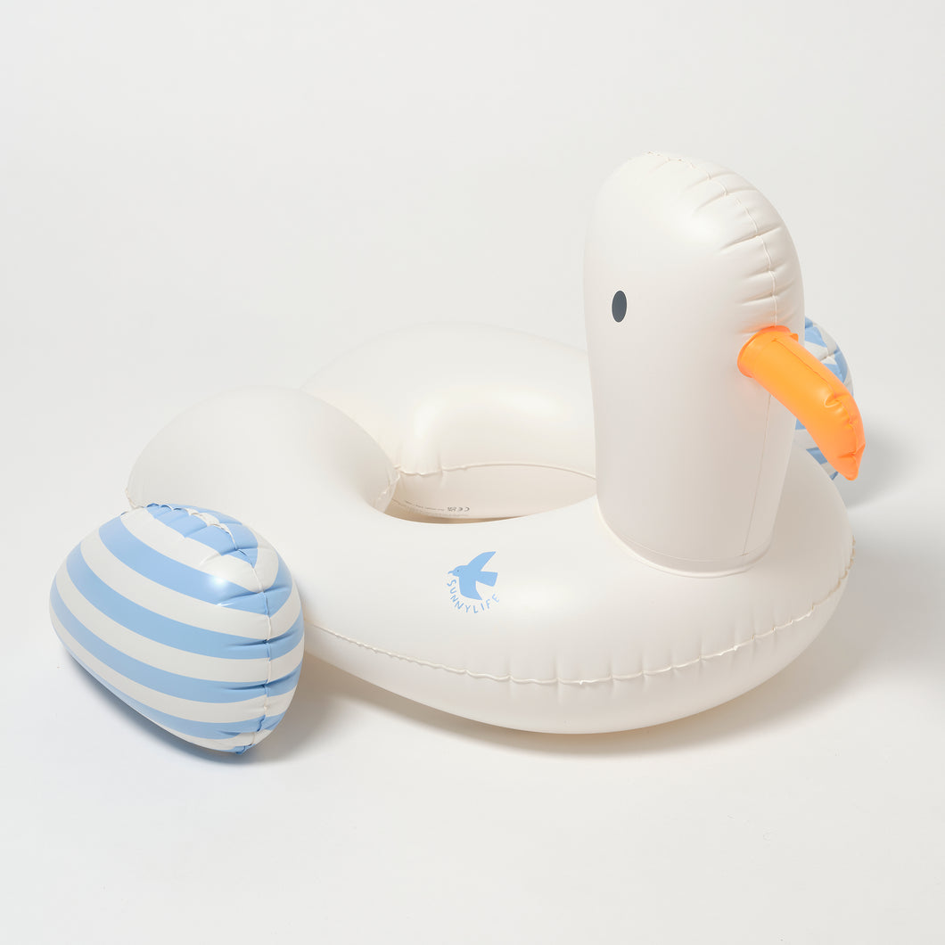 Kids Tube Pool Ring Sammy the Seagull Blue Stripe