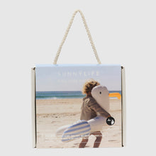 Load image into Gallery viewer, Kids Tube Pool Ring Sammy the Seagull Blue Stripe
