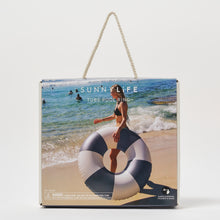 Load image into Gallery viewer, Tube Pool Ring Navy Stripe
