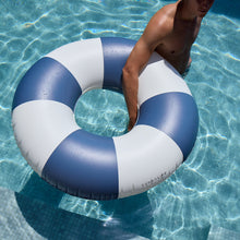 Load image into Gallery viewer, Tube Pool Ring Navy Stripe
