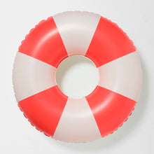 Load image into Gallery viewer, Tube Pool Ring Tomato Red Stripe
