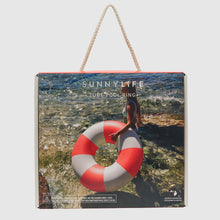 Load image into Gallery viewer, Tube Pool Ring Tomato Red Stripe
