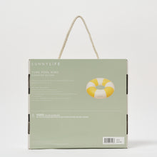 Load image into Gallery viewer, Tube Pool Ring Sunshine Yellow Stripe
