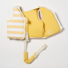 Load image into Gallery viewer, Kids Swim Vest 2-3 Sammy the Seagull Mustard Stripe
