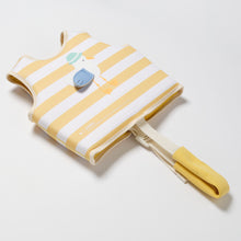 Load image into Gallery viewer, Kids Swim Vest 2-3 Sammy the Seagull Mustard Stripe
