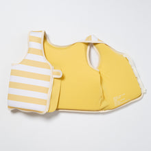 Load image into Gallery viewer, Kids Swim Vest 3-6 Sammy the Seagull Mustard Stripe
