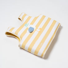 Load image into Gallery viewer, Kids Swim Vest 3-6 Sammy the Seagull Mustard Stripe
