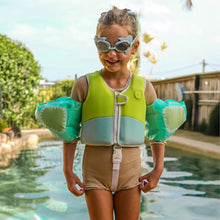 Load image into Gallery viewer, Salty the Shark Mini Swim Goggles Aqua
