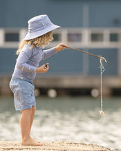 Load image into Gallery viewer, Swim Kids Rashie Long Sleeve Half Zip Classic Coogee
