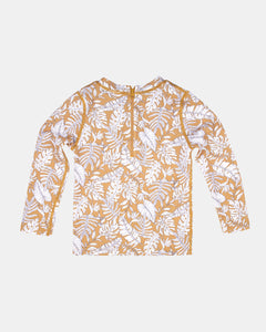 Swim Kids Rashie Long Sleeve Half Zip Classic Daintree