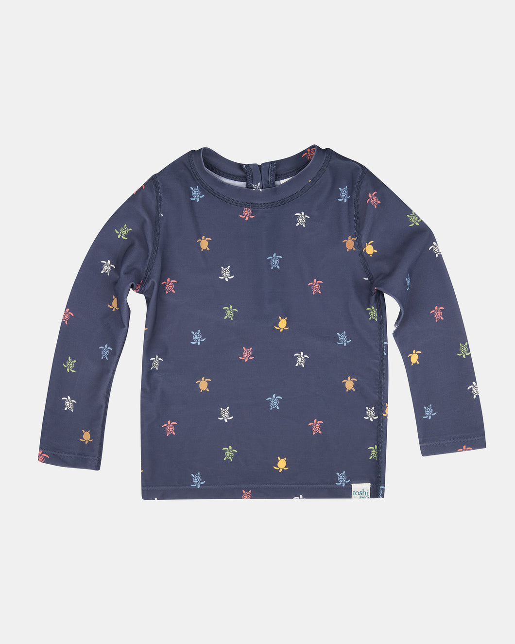 Swim Kids Rashie L/S Half Zip Classic Turtle Island