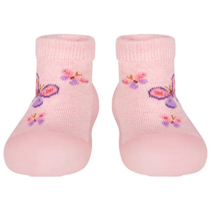 Organic Hybrid Walking Socks Jacquard Butterfly Bliss