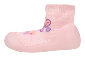 Organic Hybrid Walking Socks Jacquard Butterfly Bliss