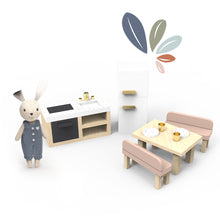 Load image into Gallery viewer, Doll House Kitchen + 1 Character
