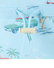 Load image into Gallery viewer, Swim Flap Cap Paradise Swell Seekers Sky
