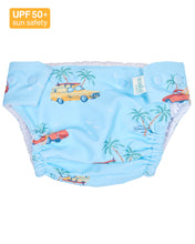 Load image into Gallery viewer, Swim Nappy Paradise Swell Seekers Sky

