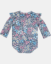 Load image into Gallery viewer, Swim Onesie L/S Ripple Wattle Dusk
