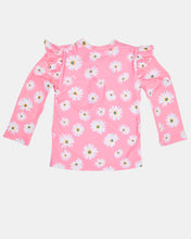 Load image into Gallery viewer, Swim Rashie L/S Ripple Daisy Watermelon
