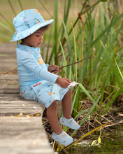 Load image into Gallery viewer, Swim Sunhat Paradise Swell Seekers Sky
