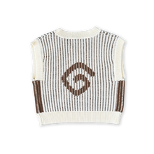 Load image into Gallery viewer, Organic Swirl Knit Vest - Milk

