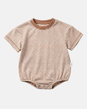 Load image into Gallery viewer, Onesie S/S Bubble Mini Mocha
