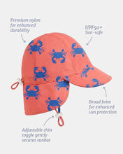 Load image into Gallery viewer, Swim Flap Cap Pirate Mud Crabs
