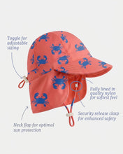 Load image into Gallery viewer, Swim Flap Cap Pirate Mud Crabs
