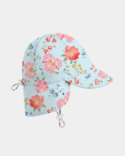 Load image into Gallery viewer, Swim Flap Cap Twinkle Aqua Garden
