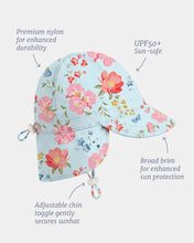 Load image into Gallery viewer, Swim Flap Cap Twinkle Aqua Garden
