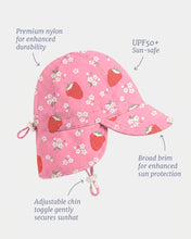 Load image into Gallery viewer, Swim Flap Cap Twinkle Strawberry
