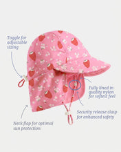 Load image into Gallery viewer, Swim Flap Cap Twinkle Strawberry
